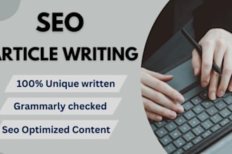 write original SEO biography articles about any person
