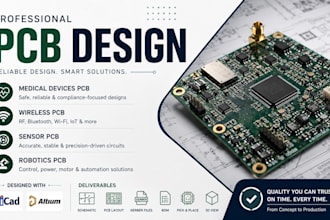 design medical devices pcb wireless pcb sensor pcb robotics pcb kicad altium