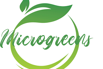 design organic microgreen seedlings logo
