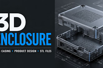 design custom 3d enclosure shell or casing for your pcb