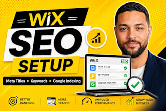 do wix SEO setup and on page optimization for your wix site