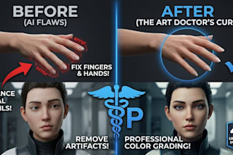 fix ai art, correct hands, faces, and upscale your ai images