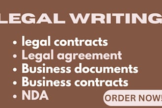 draft, review, and edit legal contracts, agreements, ndas, business documents