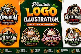 design beautiful logo illustration