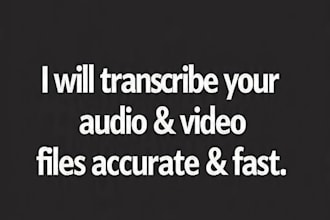 transcribe your audio or video to text fast and accurately