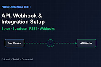 integrate apis webhooks stripe or supabase into your web app
