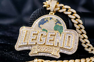 3d jewelry engagement chain ring hip hop jewelry jewelry animation 3d printing