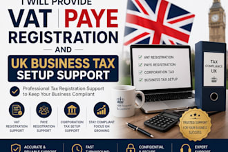 provide vat paye registration and UK business tax setup support
