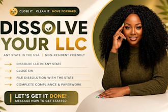 dissolve your US llc close ein terminate your corporation complete state filling