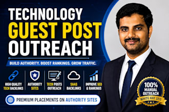 provide technology guest post and tech backlinks on high da premium tech blogs