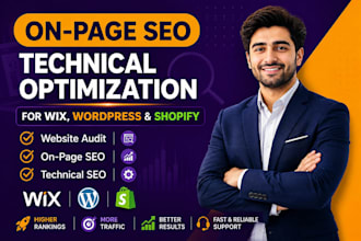 do wix SEO optimization for your wix website and on page  setup