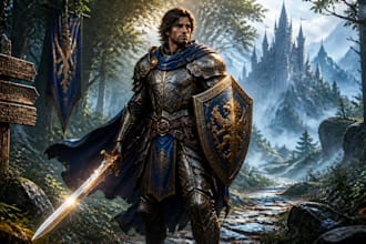 fantasy character and dnd character