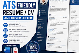 design a professional resume and CV