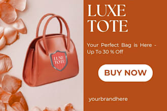 design luxury bag sale poster for your brand