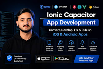 convert and publish your web app into mobile app using capacitor