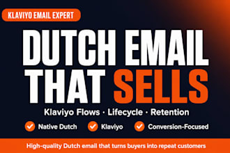 write dutch email marketing and klaviyo flows that boost sales