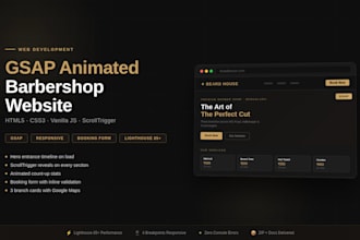 build a premium website with gsap animation