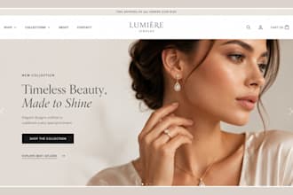design jewelry shopify store ring necklace store jewelry dropshipping website