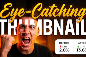 high CTR youtube thumbnail with ai and photoshop finish