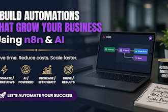 design custom n8n automation and ai workflows for business