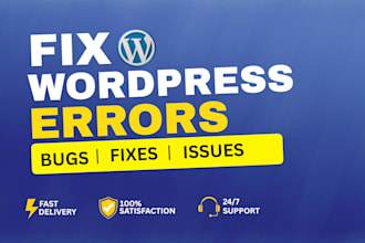fix wordpress white screen 500 error and critical bugs in 1hr