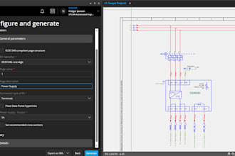 create an eplan schematics with layouts