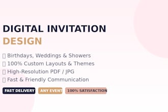 design elegant digital wedding invitations
