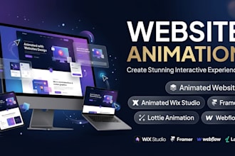 do framer website lottie animation webflow animated website animated wix studio