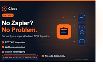 connect your apps with custom API integration, no zapier needed