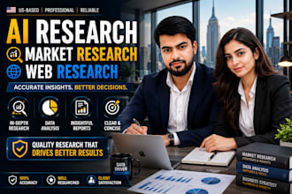 do ai web research, market research and competitor analysis