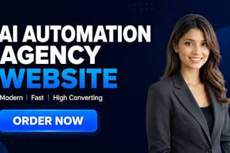 design a modern wordpress website for ai automation agency, ai startup, or saas