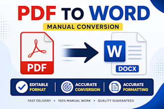 convert PDF to editable word manually