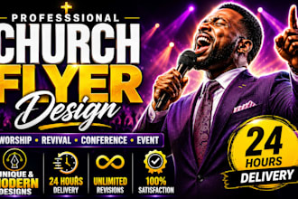 design modern church flyer worship flyer revival and conference flyer