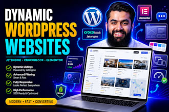 build a jetengine dynamic website in wordpress with crocoblock