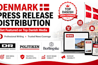 write and distribute your denmark press release to top danish media outlets