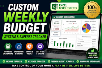 create a custom weekly budget system and expense tracker