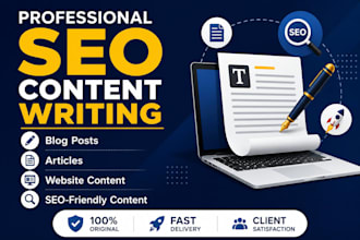 write SEO friendly blog posts and articles for your website