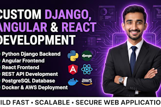 develop a full stack web app using django, drf and react js