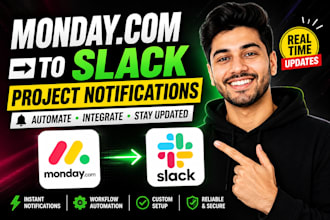 fix monday com slack integration for click up project management in trello