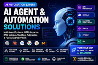 llm integration crewai multi agent livekit pipecat llamaindex rag n8n pm2 nginx