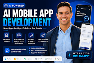 do ai mobile app development, ai web application, ai saas app development ml