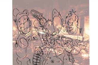 draw anime illustrations cartoonic ones and more