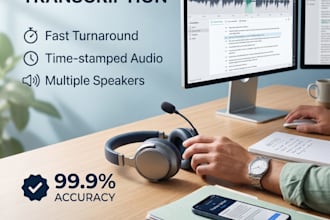 accurately transcribe your podcast, interview, or youtube video