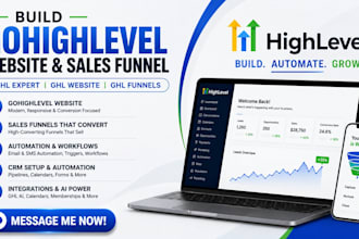 build gohiglevel website gohighlevel sales funnel ghl expert ghl website