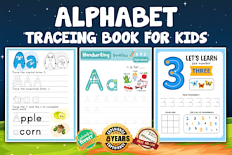 do professional tracing, coloring, journal activity book for kids, children 24r