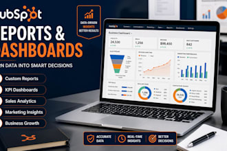 create hubspot CRM reports and dashboards for business insights