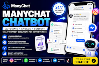 build a professional manychat chatbot