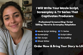 write screenplay movie script film script feature film script writing tv series