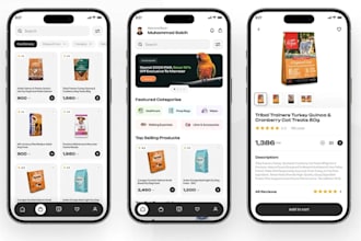 develop pet food app, pet food delivery app, pet tracker app, pet management app