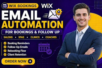 setup wix bookings email automation for salons spas clinic and coaches